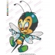 Bee Ready to Fight Embroidery Design